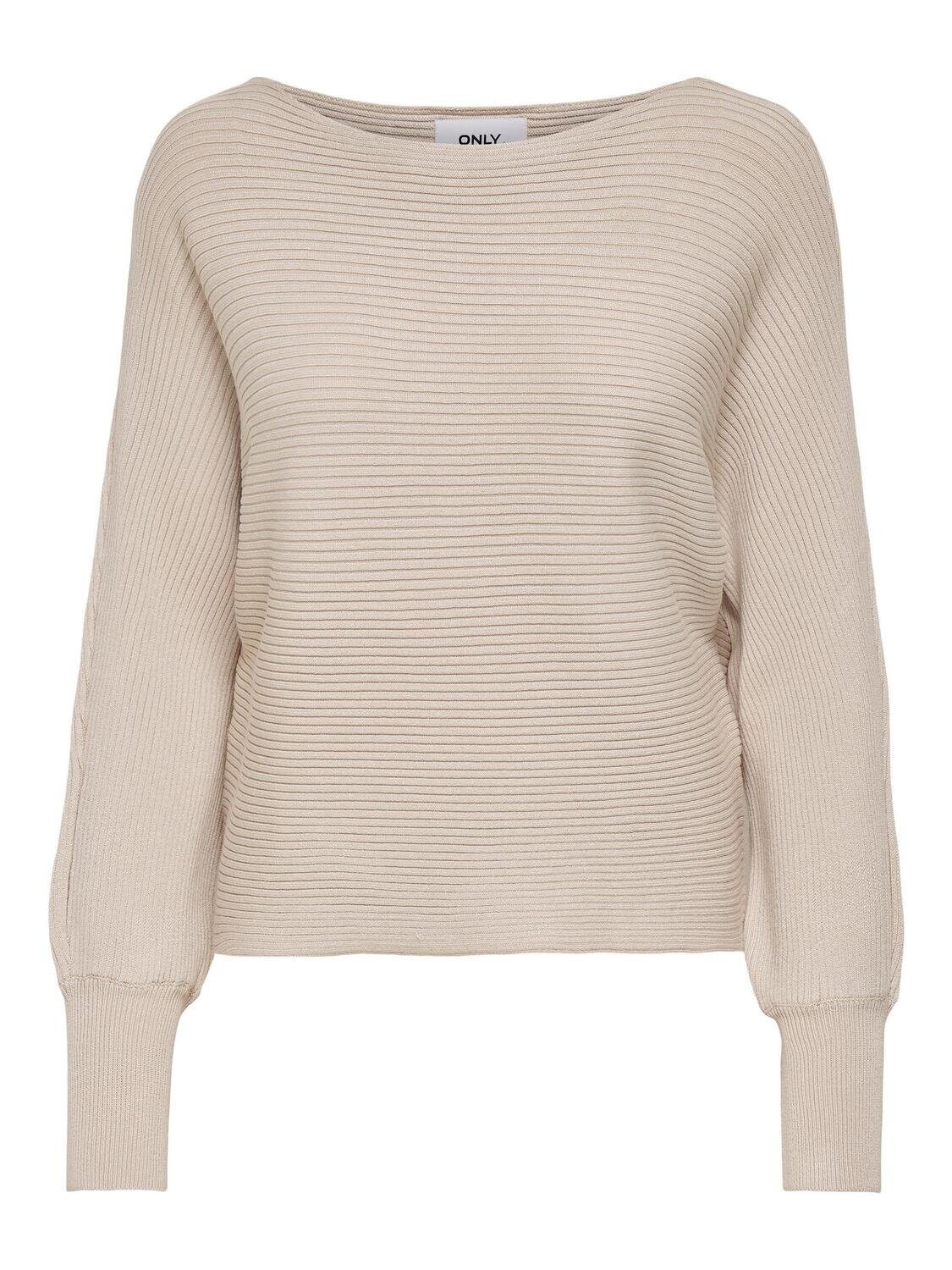 ONLADALINE L/S SHORT PULLO KNT NOOS Pumice Stone