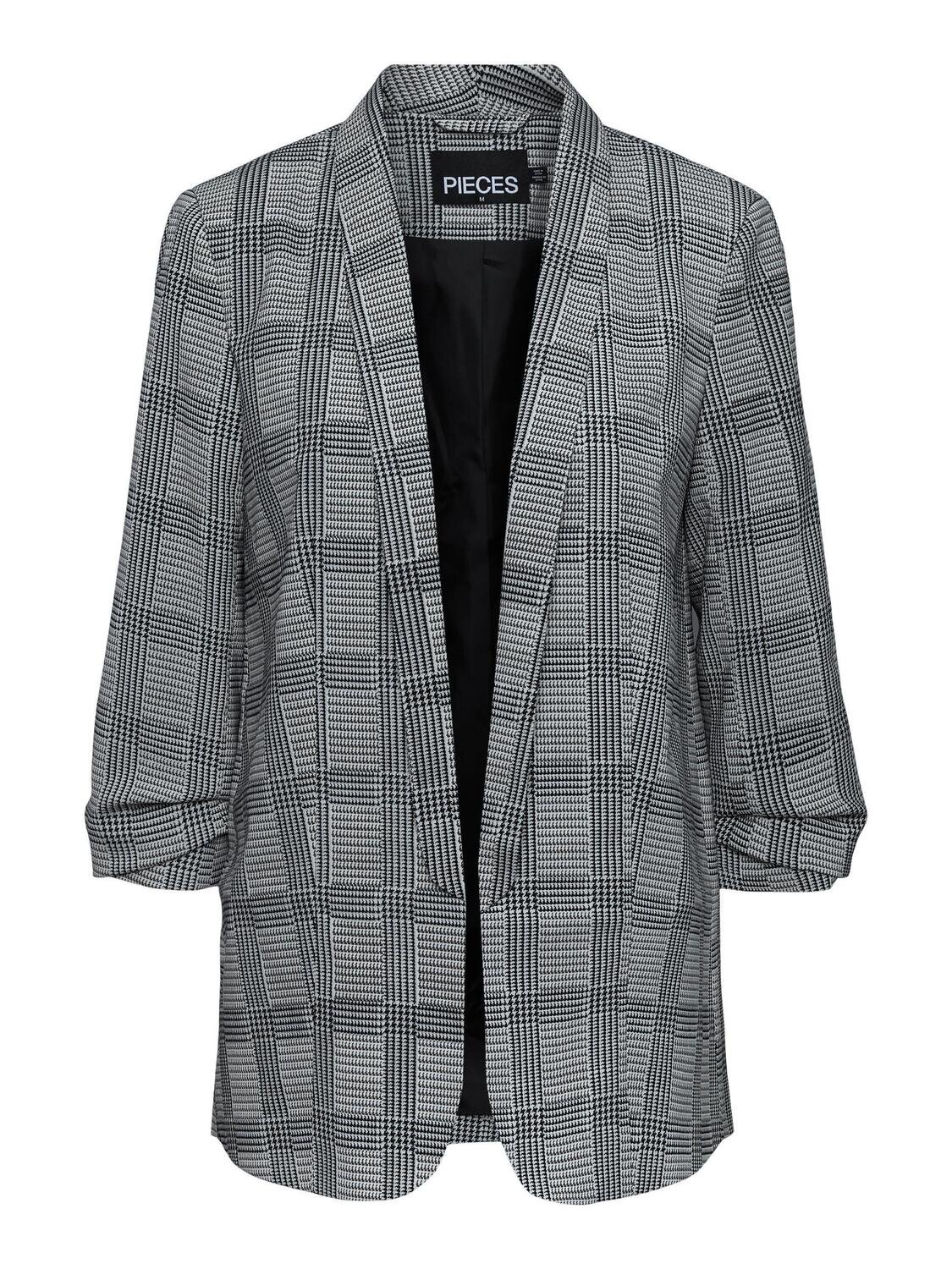 PCBOSS 3/4 PRINTED BLAZER NOOS Black/CHECK