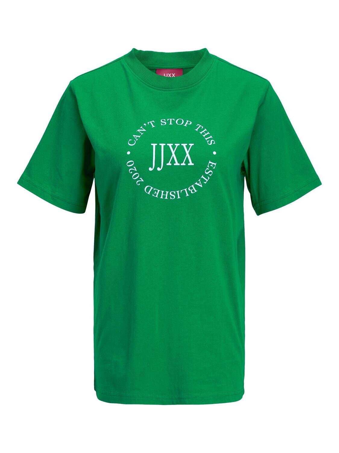 JXBEA SS RELAXED VINT TEE NOOS Jolly Green-BRIGHT WHITE PRINT