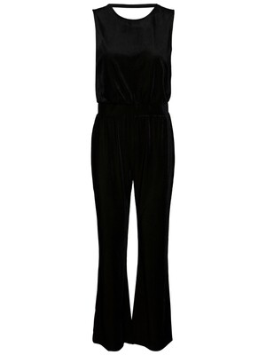 PCJADE SL VELVET JUMPSUIT Black