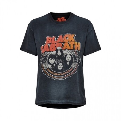 ONLBLACK SABBATH LIFE BOXY SS DNM TEE Black