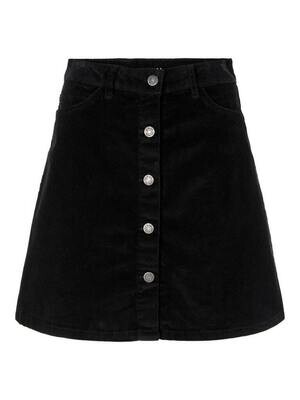 NMSUNNY SHORT CORDUROY SKIRT NOOS Black