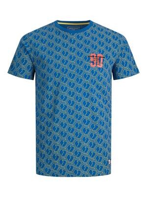 JCOLOGAN AOP TEE SS CREW NECK Snorkel Blue