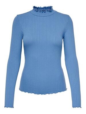 JDYFRANSISKA L/S HIGHNECK TOP JRS NOOS Riviera