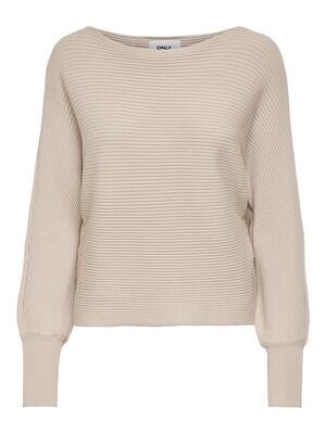 ONLADALINE L/S SHORT PULLO KNT NOOS Pumice Stone