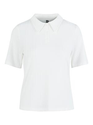 PCKYLIE SS POLO TEE NOOS Cloud Dancer