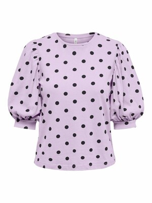 ONLFIA LIFE S/S SHORT BOX TOP JRS Orchid Bloom/TROUBLE