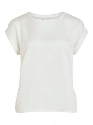 VIELLETTE S/S SATIN TOP/SU - NOOS Snow White
