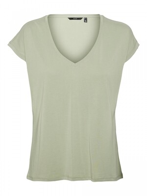 VMFILLI SS V-NECK TEE GA NOOS Desert Sage