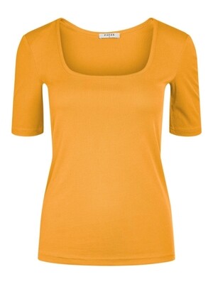 PCNUKITA 2/4 SQUARED NECK TOP BC artisans gold