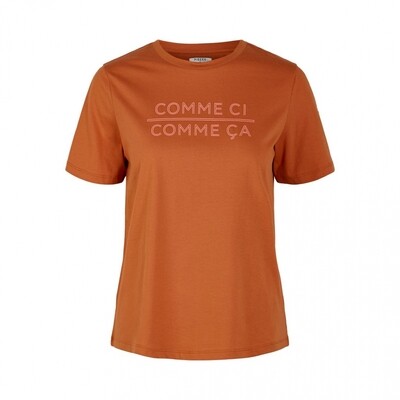 PCSANICCA SS TEE BC Sunburn/PRINT