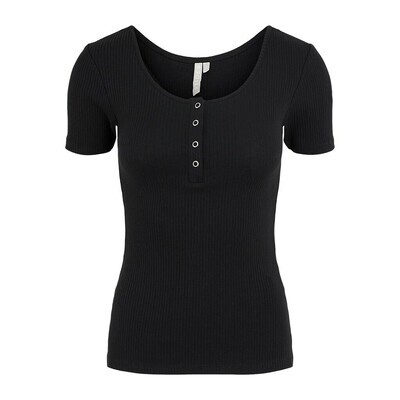 PCKITTE SS TOP NOOS BC Black