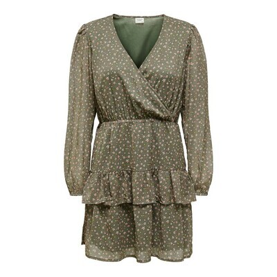 JDYPENELOPE L/S DRESS WVN Sea Spray/SMALL PEAC