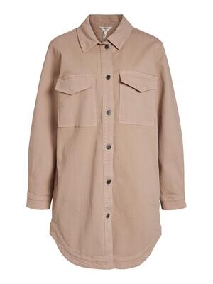 OBJALORA TWILL JACKET PB11 Silver Gray