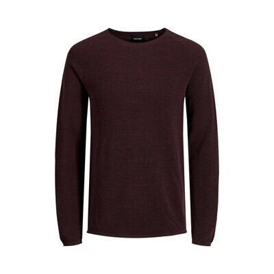 JJE HILL KNIT CREW NECK NOOS Port Royale/comb 1 letter
