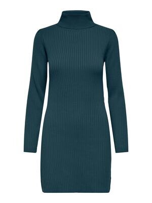 JDYLINA L/S ROLL NECK DRESS KNT Reflecting Pond