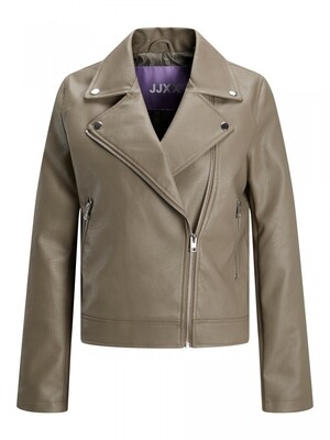 JXGAIL FAUX LEATHER BIKER JACKET NOOS Brindle