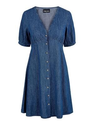 PCVIBE 2/4 SLEEVE DRESS BC Medium Blue Denim
