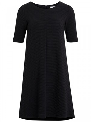 VICARO A-SHAPE JERSEY DRESS-NOOS Black