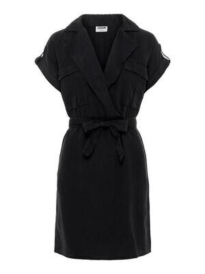 NMVERA S/S ENDI TENCEL SHIRT DRESS NOOS Black