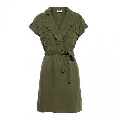 NMVERA S/S ENDI TENCEL SHIRT DRESS NOOS Olive