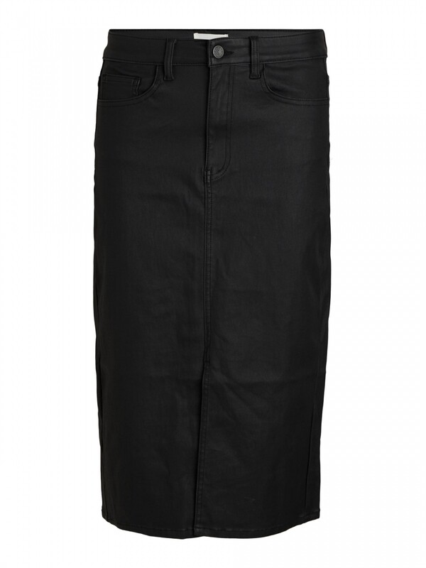 OBJCARLA HW COATED SKIRT 113 Black