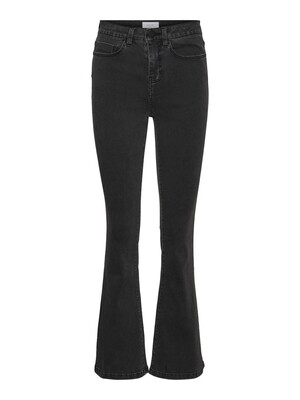 NMSALLIE HW FLARE JEANS VI069DG NOOS Dark Grey Denim