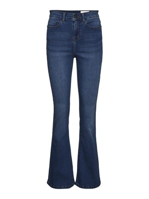 NMSALLIE HW FLARE JEANS VI021MB NOOS Medium Blue Denim