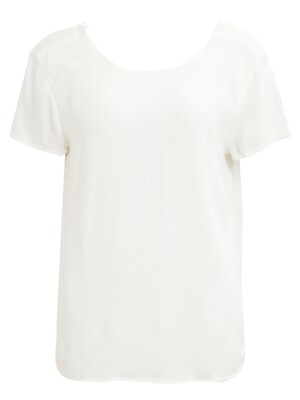 OBJLOURDES S/S LACE TOP NOOS Gardenia