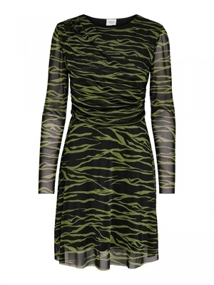 JDYELSA L/S AOP DRESS JRS Olive Branch/ZEBRA