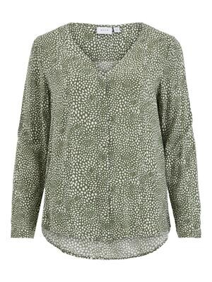 VIPAYA V-NECK L/S SHIRT/SU - NOOS Four Leave Clover-SALLY
