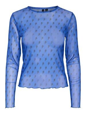 VMLOLA L/S MESH TOP EXP Dazzling Blue/LOGO