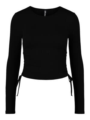 PCHAZEL LS CROP TOP BC Black