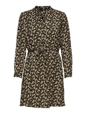 ONLCORY L/S V-NECK TUNIC WVN NOOS Black SARAH DITSY FLOWER