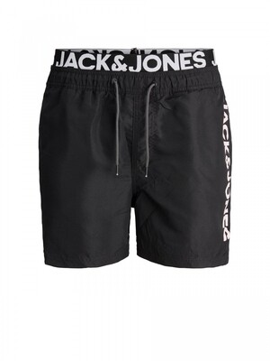 JJIBALI JJSWIMSHORTS AKM DB WB LOGO Black