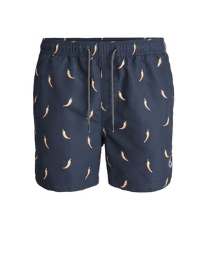 JJIBALI JJSWIMSHORTS AKM FUNNY FOOD JR Navy Blazer
