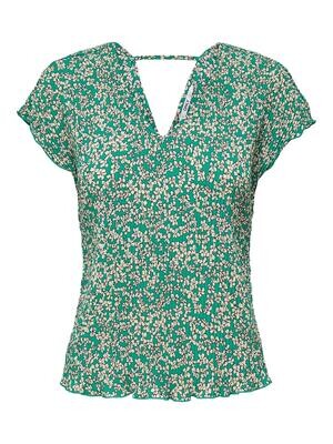 ONLFUCHSIA LIFE S/S TOP PTM Viridis/Valley ditsy