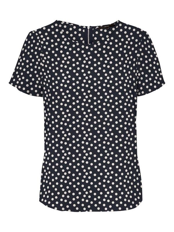 VMSASHA SS ZIP TOP COLOR Night Sky/Dots