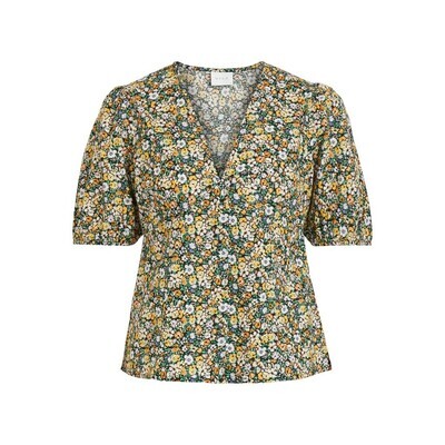 VIKAJA 2/4 TOP /RX Black/Flower