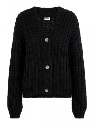 NMSTEVE L/S KNIT CARDIGAN NOOS Black