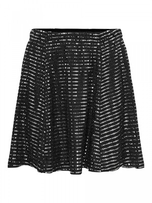 JDYPACEY SKATER SKIRT JRS EXP Black-silver