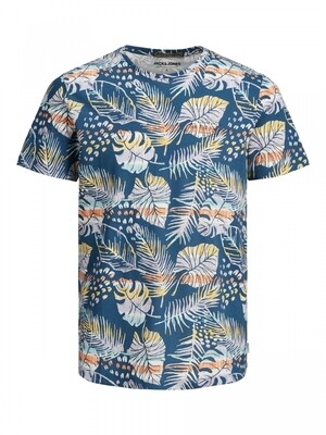 JORHAZY AOP TEE SS CREW NECK Ensign Blue