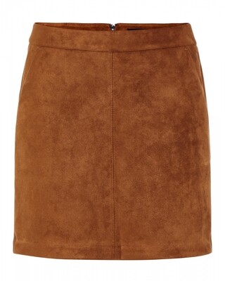 VMDONNADINA FAUXSUEDE SHORT SKIRT GANOOS Cognac