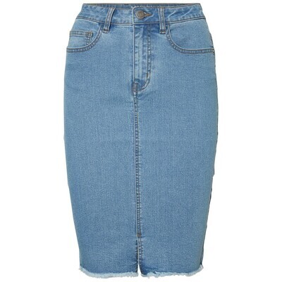 NMBE LEXI HR MB PENCIL DENIM SKIRT NOOS Medium Blue Denim