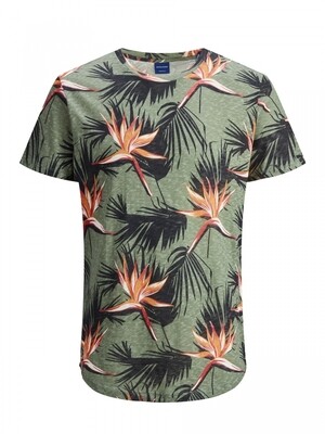 JORFLORALL TEE SS CREW NECK Sea Spray/REG