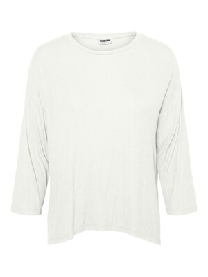 NMHENLEY 3/4 SLEEVE LOOSE TOP Snow White