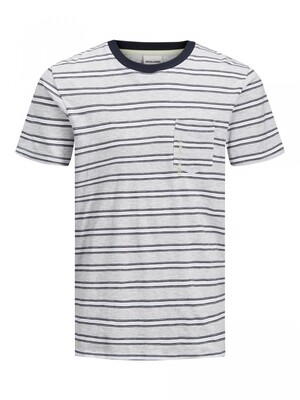 JCOKARTER TEE SS CREW NECK White Melange/SLIM