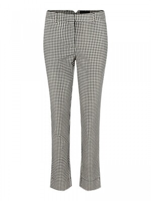 PCESANNA MW ANKLE PANTS Whitecap Gray/BLACK