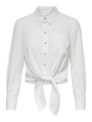 ONLLECEY LS KNOT SHIRT NOOS Cloud Dancer