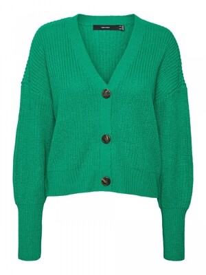 VMLEA LS V-NECK CUFF CARDIGAN NOOS Holly Green